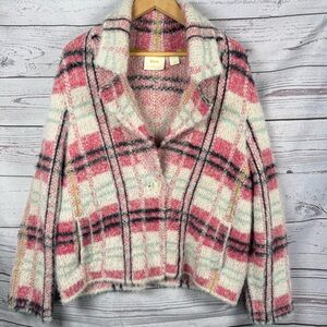 ANTHROPOLOGIE MAEVE Women AURELIA SWEATER JACKET Size LP